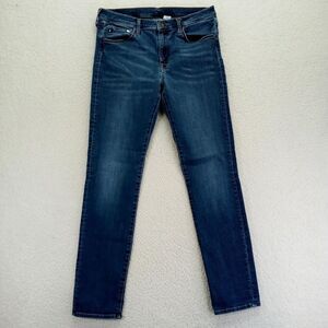 &Denim Jeans‎ Womens 33 Blue Skinny Regular Waist Cotton Blend Medium Wash
